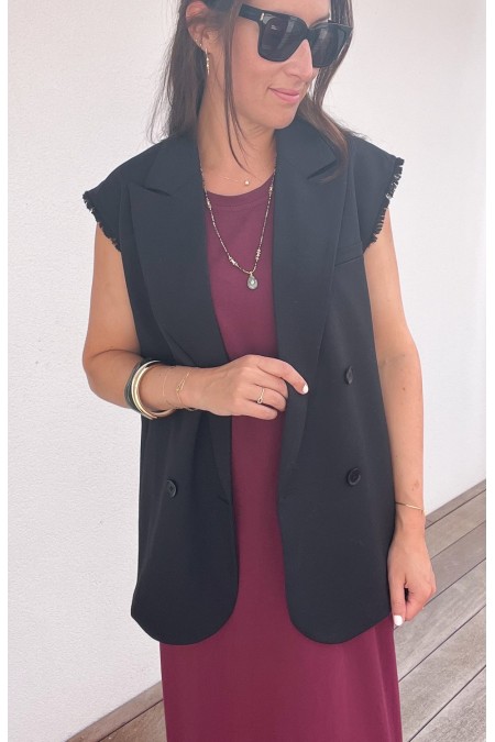 Robe t-shirt bordeaux