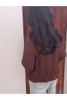Veste chemise marron clair