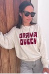 Sweat Drama Queen gris clair
