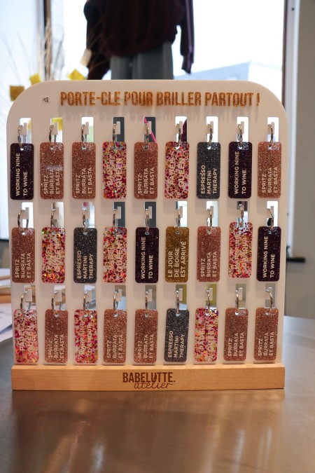 Porté-clé paillettes