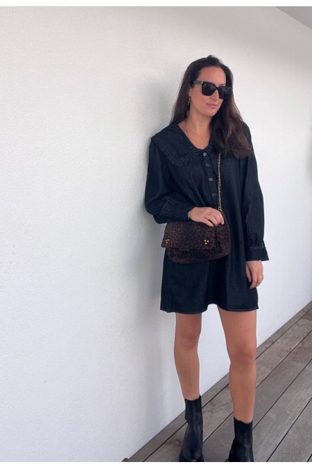 Robe Delphine grise en jeans