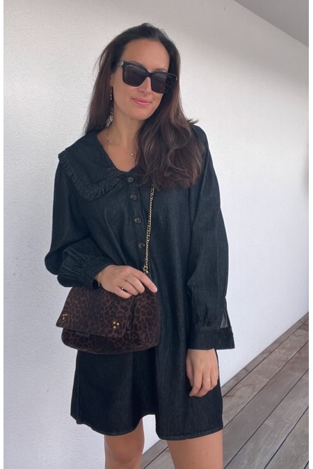 Robe Delphine grise en jeans