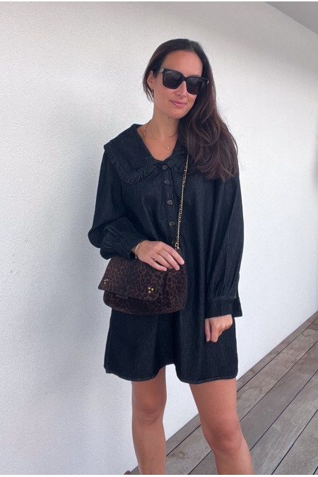 Robe Delphine grise en jeans