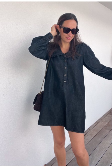 Robe Delphine grise en jeans