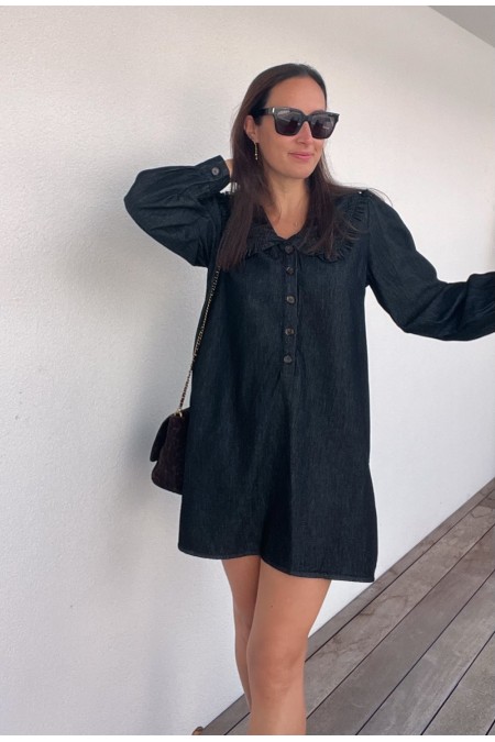 Robe Delphine grise en jeans