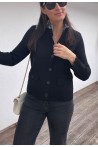 Gilet noir avec col intégré