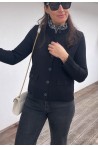 Gilet noir avec col intégré