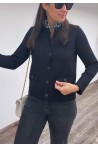 Gilet noir avec col intégré