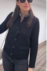 Gilet noir avec col intégré