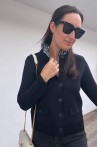 Gilet noir avec col intégré