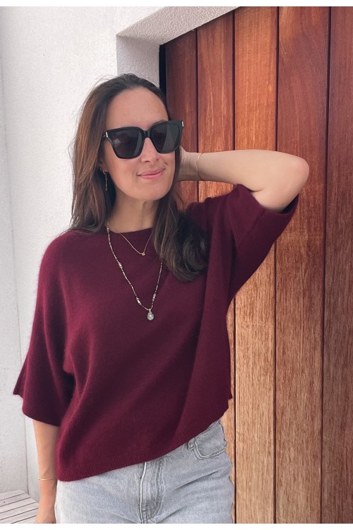 Pull bordeaux