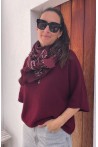 Foulard bandana bordeaux