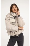 Veste à capuche écrue YAYA
