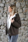 Veste courte léopard LAURE+MAX