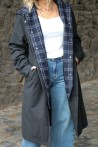 Parka noire avec doublure LAURE+MAX