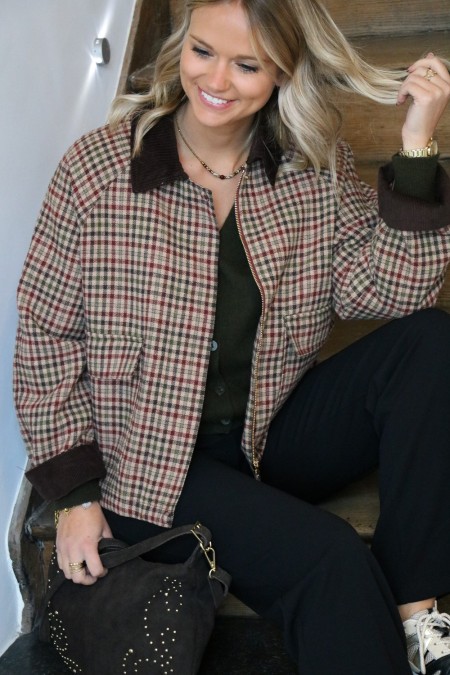 Veste à carreaux