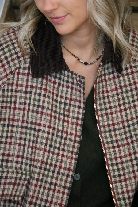 Veste à carreaux