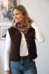 Gilet Charlie aubergine