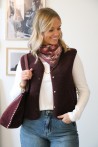 Gilet Charlie aubergine