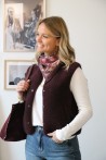 Gilet Charlie aubergine