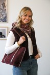 Gilet Charlie aubergine