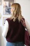 Gilet Charlie aubergine