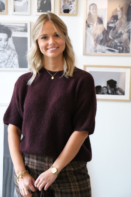 Pull Mily aubergine foncé