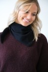 Petit foulard triangle noir
